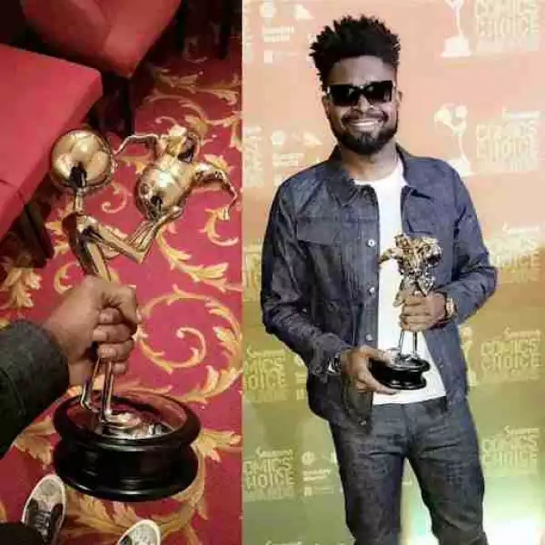 Basketmouth Wins Award For The Pan African Comedian Of The Year (Photos)